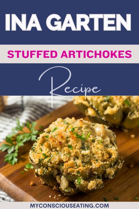 Stuffed artichokes in a serving board Ina Garten Thanksgiving Recipes, Artichoke Bread, Stuffed Artichokes, Edamame Salad, Ina Garten Recipes, Outback Steakhouse, Artichoke Recipes, Garden Salad, Simply Irresistible