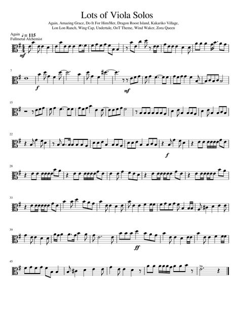 Lots of Easy Viola Solos Viola Sheet Music Alto Clef, Viola Music, Viola Sheet Music, Trumpet Sheet Music, Saxophone Sheet Music, Cello Music, Flute Sheet Music, Violin Sheet, Music Chords