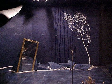 Cracked Set Design 4 | Flickr - Photo Sharing! Bo Anderson Cracked Set Design 4  surreal set design building 12th Night Directed by PJ Paparelli Designed by Sheila Wyne Set Theatre, Set Design Photography, Theatre Inspiration, Magical Tree, Set Design Theatre, Design Building, Theatre Design, Theatre Set, Scene Design