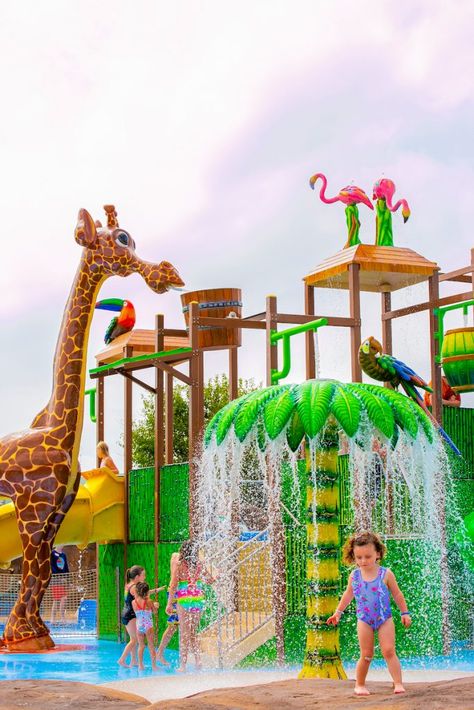 Wichita's Newest Attraction: Tanganyika Falls Splash Park Opens May 31, 2021 Tires Playground, Backyard Waterslide, Dreamy Pools, Water Park Ideas, Tire Playground, Fun Water Parks, Vision Bored, Animal Encounters, Aqua Park