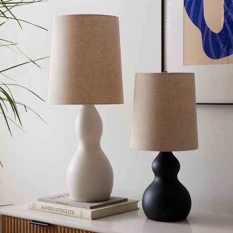 Contemporary Bedside Lamps, Modern Desk Lamp, Gourd Lamp, Smart Bulbs, Indoor Lighting Fixtures, Table Lamp Sets, Linen Set, Contemporary Bedroom, Modern Table Lamp