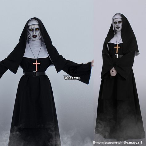 Horror Movie Characters Costumes, Female Horror Characters, Heidi Klum Halloween Costume, Halloween Costume Scary, Horror Cosplay, Queen Of Halloween, Nun Costume, Movie Character Costumes, Horror Halloween Costumes