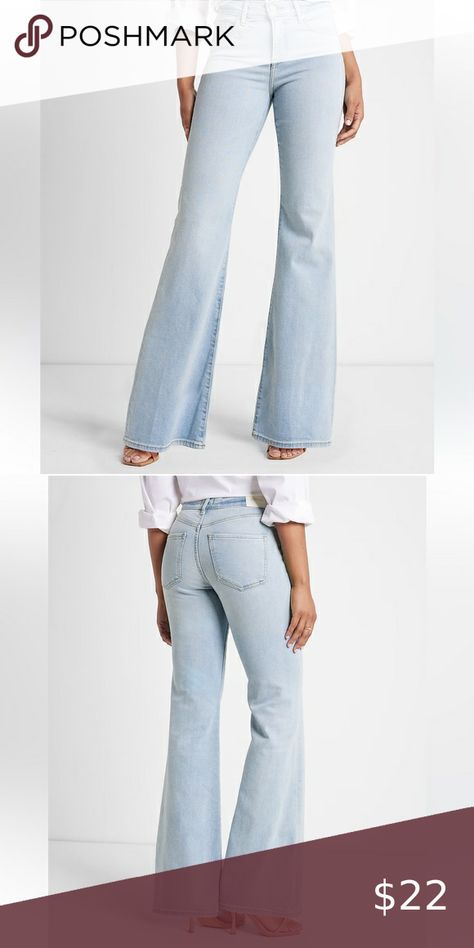 Mid Rise Light Wash '70s Flare Jeans women’s express Jeans Light Wash, Jeans Light, Jeans Women, Long Pants, Five Star, Flare Jeans, Mid Rise, Back To School, Women Jeans