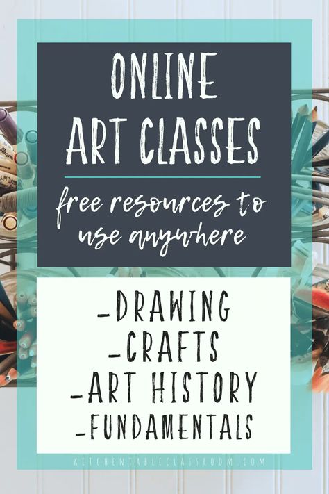 Drawing Classes For Kids Teaching, Free Art Classes, Drawing Classes For Kids, Art Classes For Kids, Free Online Education, Craft Ideas Paper, Museum Education, Drawing Crafts, Free Online Learning