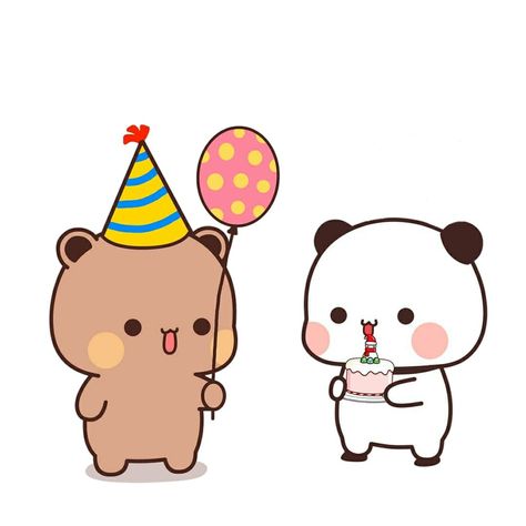 Cute Qoutes, Birthday Dpz, Happy Birthday Bear, Bear Couple, Pic Edit, Edit Pic, Birthday Bear, Couple Stuff, Chibi Cat