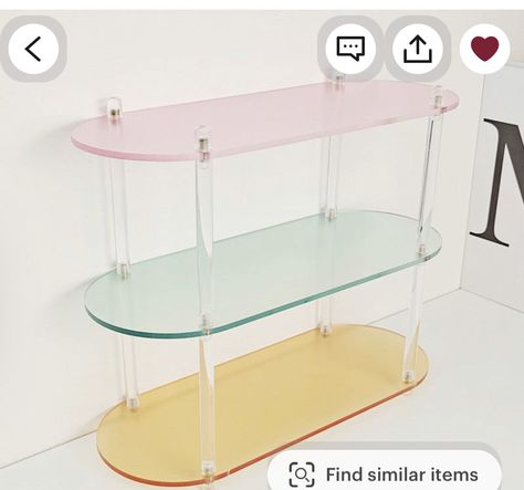 Pastel Interior Design, Pastel Interior, Office Organizer, Acrylic Storage, Interior Room, Danish Pastel, Storage Stand, Acrylic Table, Room Makeover Inspiration