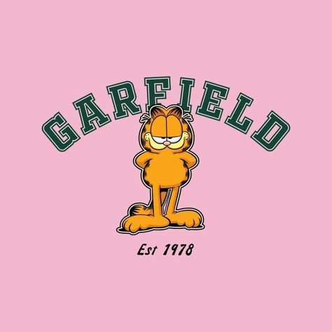 Garfield Sweatshirt, Geek Home Decor, Sublimacion Ideas, Garfield And Odie, Tee Shirt Fashion, New Sticker, Kangaroo Pouch, Graphic Design Posters, Clothing Co