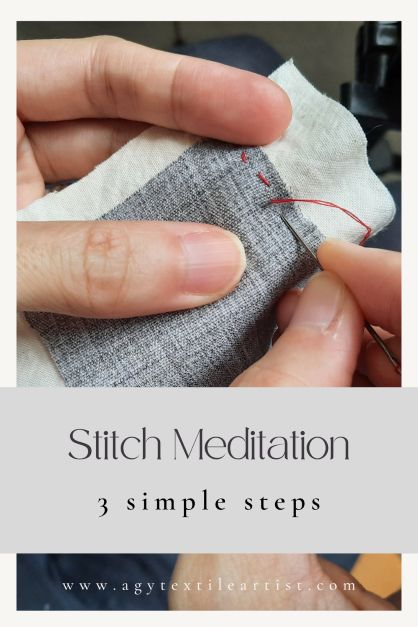 Stitch Meditation or Slow Stitch — Agy Textile Artist How To Start Slow Stitching, Slow Stitching Tutorial, Slow Stitching Projects, Stitch Meditation, Jessie Chorley, Sewing Tutorials Free, Stitch Ideas, Textile Artist, Needle Lace