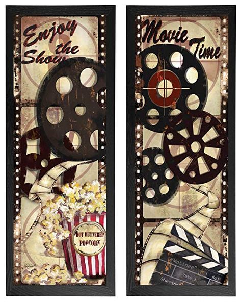 Movie Themed Rooms, Theater Room Decor, Movie Theater Rooms, Theater Room Design, Movie Room Decor, Movie Reels, Home Cinema Room, Home Theater Decor, At Home Movie Theater