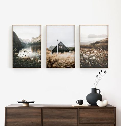 Photography Display, Canvas Photo Wall, Wall Art Photography, Landscape Wall Decor, Photo Wall Gallery, Printable Wall Decor, Davos, Instant Art, Photo Wall Collage