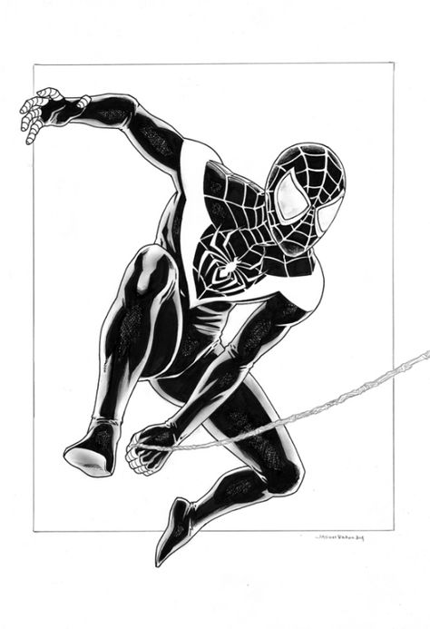 Spiderman by Jason Baroody Miles Morales Coloring Pages, Real Spiderman, Spiderman Drawings, Spiderman Things, Miles Morales Spider, Spiderman Tattoo, Spiderman Coloring, Spiderman Cartoon, Spiderman Drawing