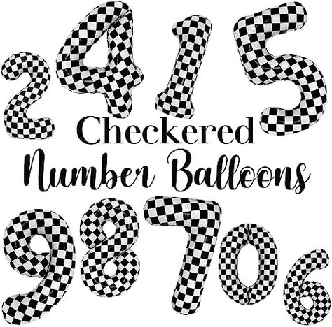 Wholesale 40 Inch Checkered 7 Balloon Large Black and White Number Balloon for Race Car 7th Birthday Party Supplies Number 7 Checkered Balloon Supplier Check more at https://www.packagingeye.com/product/wholesale-40-inch-checkered-7-balloon-large-black-and-white-number-balloon-for-race-car-7th-birthday-party-supplies-number-7-checkered-balloon-supplier Birthday Party Background, Race Car Birthday, Car Birthday, Party Scene, Box Patterns, Number 7, Background Decoration, Number Balloons, Checkerboard Pattern