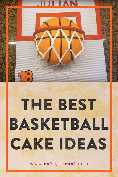 Planning a slam dunk birthday party? Whether you’re gearing up for the #playoffs or #throwingabirthdayparty for your son or daughter, you might have a need for some ideas for basketball cakes. You can make anything from basketball jersey-shaped cakes to cakes with basketballs swishing through hoops. And we’ve got just the list of ideas for #basketballcakes for you! Check out the birthday cake artistry at www.cakejournal.com#birthdaycakeartistry Diy Basketball Cake Ideas, Basketball Birthday Party Cake, Basketball Ice Cream Cake, Basketball Birthday Cakes For Boys, Basketball Birthday Cake Ideas, Basketball Cake For Boys, Basketball Cakes Ideas, Diy Basketball Cake, Basketball Cake Ideas Boys