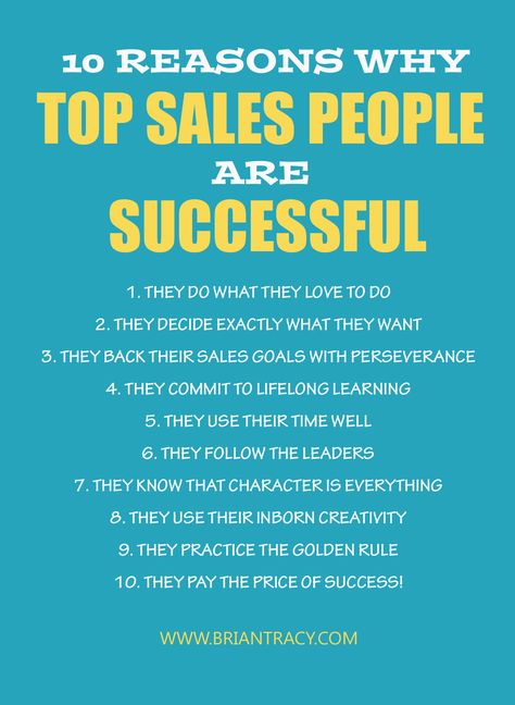 10 Reasons Why Top Sales People are Successful: Boost Your Sales Career Found @http://www.briantracy.com/blog/sales-success/key-to-success-sales-career-top-sales-people?cmpid=2269=1728 #Entrepreneurs #Business Now released: A Fast Track To Top #Sales. Go to: http://www.top-sales-results.com/ Inspirational Sales Quotes, Sales Motivation Quotes, Sales Motivation, Sales Quotes, How To Believe, Now Quotes, Sales Skills, Sales Techniques, Quotes Ideas