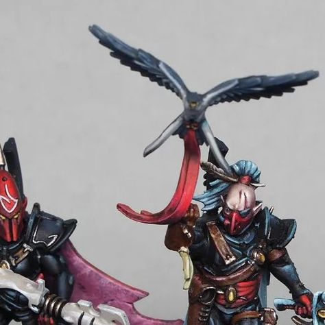 Voidscarred Corsairs, Corsair Voidscarred, Warhammer Dark Elves, Dark Eldar, Dark Elf, Warhammer 40k Miniatures, Games Workshop, Warhammer 40000, Mini Paintings