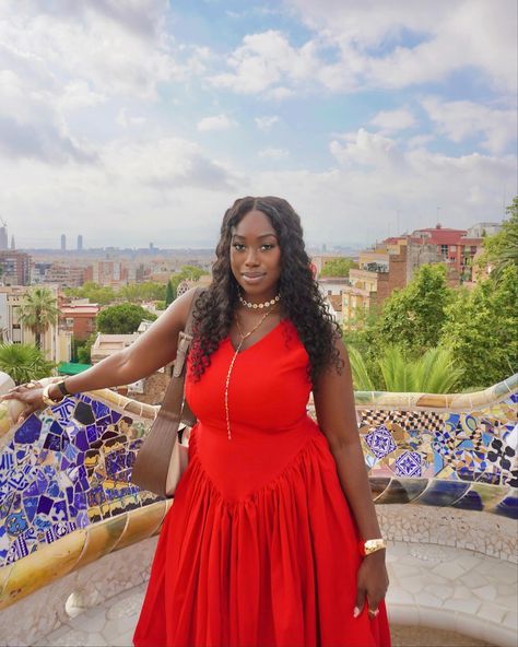 Childhood memory unlocked: channeling my inner cheetah girl at Parc Güell ✨ Every corner felt like stepping into a colorful mosaic dream. dress: @houseofnayaofficial #parkguell #barcelona #guadi Parc Güell, Colorful Mosaic, Dream Dress, Childhood Memories, Barcelona, Mosaic, Felt, Quick Saves, Color