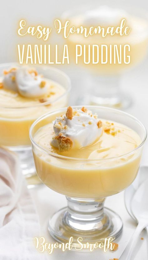 Vanilla Pudding From Scratch, Vanilla Pudding Recipe, Make Your Own Vanilla, Pudding Recipes Homemade, Pudding From Scratch, Vanilla Pudding Recipes, Easy Impressive Dessert, Homemade Vanilla Pudding, Homemade Pudding