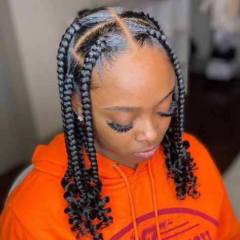 Hair Braid Style Braids Ideas, Braided Hairdo, Short Box Braids, Big Box Braids Hairstyles, Hair Patterns, Box Braids Hairstyles For Black Women, Braided Cornrow Hairstyles, Quick Braided Hairstyles, Cute Box Braids Hairstyles