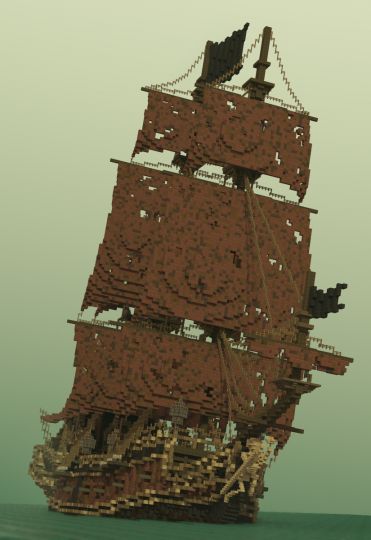 Minecraft Sunken Ship Build, Pirate Ships Minecraft, Minecraft Sunken Ship, Minecraft Pirates Of The Caribbean, Pirate Ship Minecraft Build, Minecraft Boats Ships, Minecraft Ship Design, Minecraft Pirate Ship Blueprints, Minecraft One Piece Build