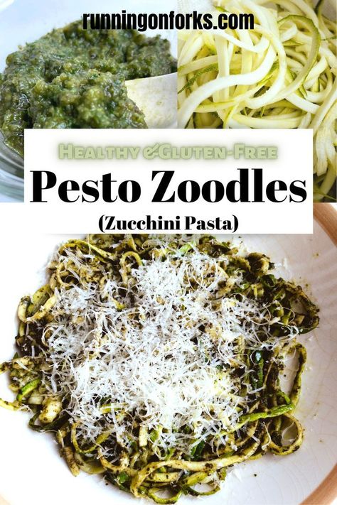 Zoodles Recipe, Pesto Zoodles, Gluten Free Pesto, Zoodle Recipes, Zucchini Pasta, Healthy Drinks Recipes, Pesto Recipe, Healthy Kitchen, Zucchini Noodles