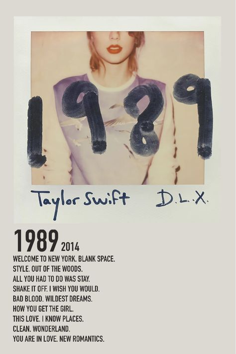 1989 Taylor Swift Album, Tyler Swift, Polaroid Album, Printable Wall Collage, Music Poster Ideas, Taylor Swift Birthday, Film Poster Design, Music Poster Design, Taylor Swift Posters