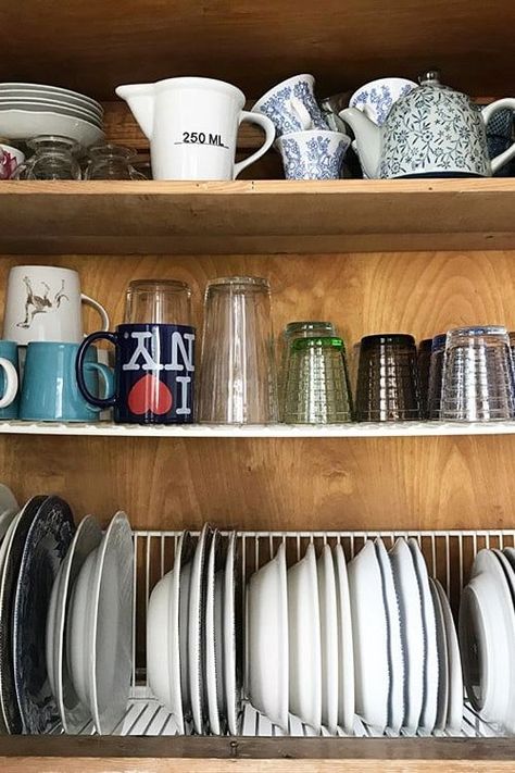 This Hack Will Change the Way You Dry Dishes, and We’re Mad We Didn’t Think of It Ourselves Astiankuivauskaappi Diy, Finnish Dish Drying Cupboard, Drying Cupboard, Drying Cabinet, Over Sink Dish Drying Rack, Window Cleaner Homemade, Sink Drying Rack, Kitchen Goals, Kitchen Updates