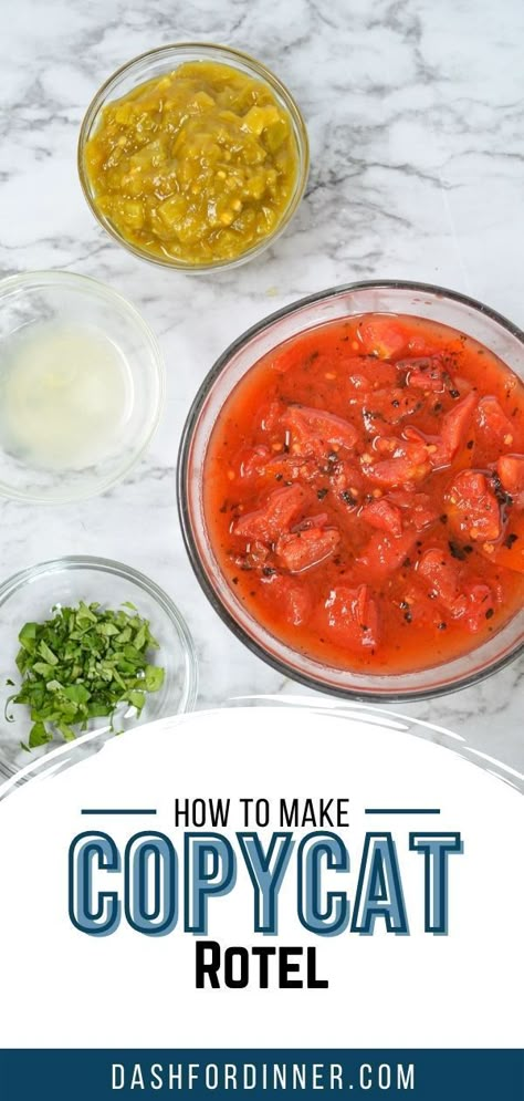 Diy Rotel Recipe, Rotel Homemade, Rotel Substitute, Rotel Copycat Recipe, How To Make Rotel, Homemade Rotel, Apple Fudge, Squash Casseroles, Homemade Green Chili