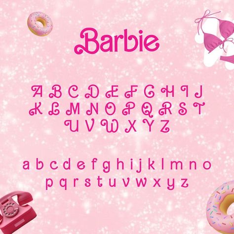 Скачать шрифт Barbie See more ideas about handwriting fonts, script fonts, serif fonts, display fonts, calligraphy fonts and more. #font #typeface #freefonts #typography #fonts2023 #scriptfonts Barbie Theme Journal, Barbie Bujo Theme, Barbie Font Alphabet, Barbie Alphabet Letters, Barbie Journal Ideas, Barbie Font Canva, Barbie Typography, Barbie Font Free, Barbie Font Letters