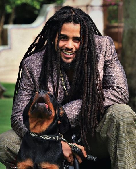 Skip Marley, Beard Styles For Men, Kandy, Loc Styles, Beard Styles, Locs, Leather Glove, Beautiful Hair, Beautiful People