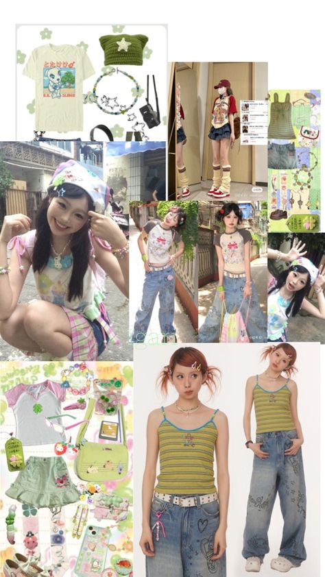 Retro Aesthetic Outfit, 2000s Japanese Fashion, Fashion Top Outfits, Future Outfit, Mood Board Fashion, J Fashion, Closet Fashion, Anime Outfits, Retro Outfits