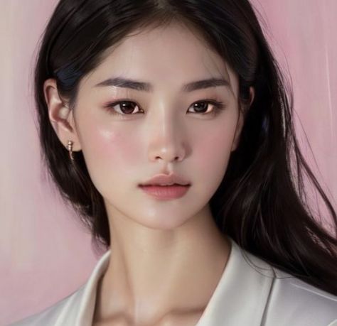 Asian Makeup Looks, Female Face Drawing, Fran Fine, Korean Face, Slimmer Face, Female Face, Everyday Makeup, Pretty Makeup, Aesthetic Makeup