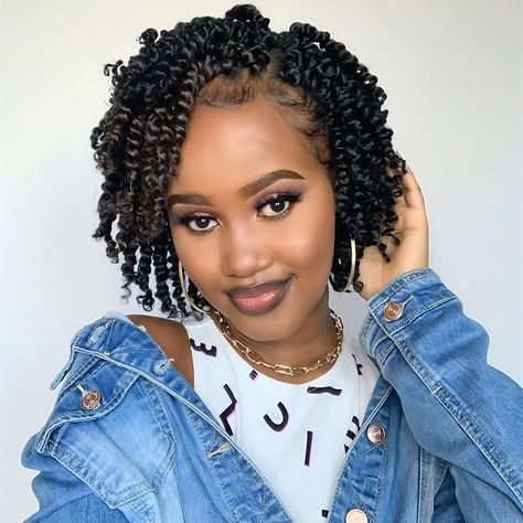 Crochet Passion Twist, Passion Twist Crochet, Passion Twist Hair, Spring Twist Hair, Ombre Blond, Curly Braids, Curly Crochet Hair Styles, Twist Hair, Short Braids