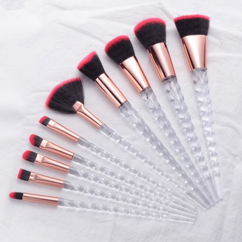 Unicorn Makeup Brushes Set, Diamond Makeup, Unicorn Makeup Brushes, Complete Makeup, Beauty Blenders, Silicone Makeup, Unicorn Makeup, Makeup Brush Cleaner, How To Clean Makeup Brushes