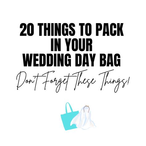 20 Must-Have Items for the Ultimate Wedding Emergency Kit Wedding Day Bag For Bride, Bride Emergency Kit, Wedding Emergency Kit, Bride Tote Bag, Bridal Hair Veil, Bride Tote, Wedding G, Emergency Bag, Bride Bag