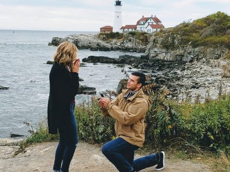 Portland, Maine Marriage Proposal Maine Proposal, Portland Maine Wedding, Creative Proposals, Best Wedding Proposals, How We Met, Plan My Wedding, What Is Coming, Maine Wedding, Marriage Proposal