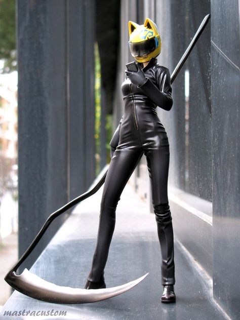 "Celty Sturluson - Durarara!! (Alter)" Extreme Cosplay, Durarara!!, Celty Sturluson, Cosplay Pictures, Ninja Girl, Leather Photo, Costume Anime, Kawaii Cosplay, Marvel Cosplay