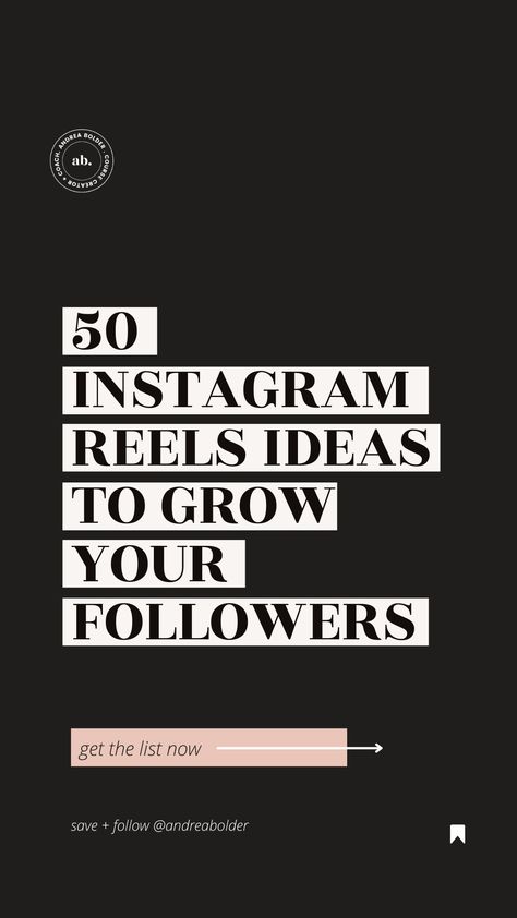 There is no disputing that if you are using Instagram to grow your business online, Instagram Reels is where the action’s at! If you aren’t sure what to create for your reels and want to explore some new content types, keep reading because I put together for you a list of 50 Reels ideas you need to grow your Instagram followers as an online coach or course creator. Reels Instagram Ideas Business, Reel Ideas For Artists, Wellness Reel Ideas, Lifestyle Reel Ideas, Fitness Reel Ideas, Instagram Reel Ideas Aesthetic, Content Ideas For Graphic Designers, Product Reels Instagram Ideas, Reels Ideas Instagram