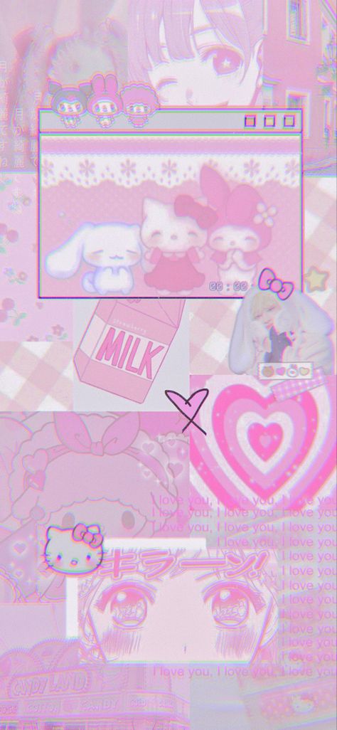 Pink Hello Kitty, Kitty Wallpaper, Hello Kitty Wallpaper, Pink Wallpaper, Neon Pink, Iphone Wallpaper, Hello Kitty, Kitty, Neon