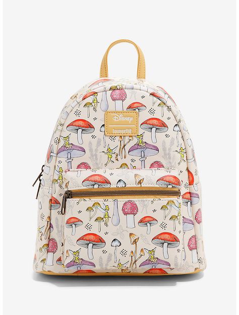 Loungefly Disney Peter Pan Tinker Bell Mushroom Mini Backpack Disney Pixar Up, Pixies Fairies, Loungefly Bag, Disney Bag, Loungefly Disney, Tinker Bell, Mini Backpack, Peter Pan, Hot Topic