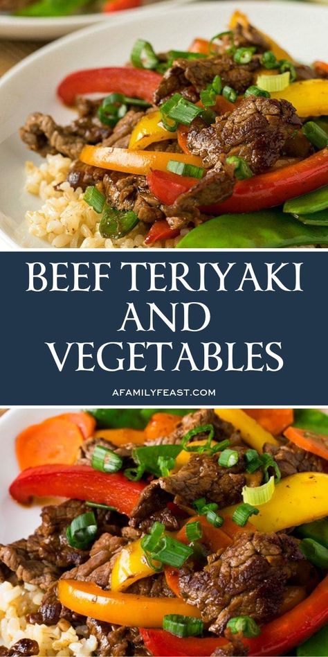 Beef Teriyaki, Beef And Vegetables, Teriyaki Beef, Mapo Tofu, Sirloin Steak, Homemade Teriyaki Sauce, Snow Peas, Sirloin Steaks, Teriyaki Sauce