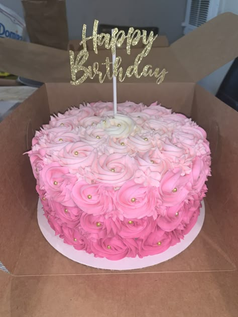 Cakes For 15th Birthday Girl, Pink 16th Birthday Cake, Simple Birthday Cakes For Women, Pink Cake Ideas, Teachers Day Cake, 26 Birthday Cake, Big Birthday Cake, 15th Birthday Cakes, 14th Birthday Cakes