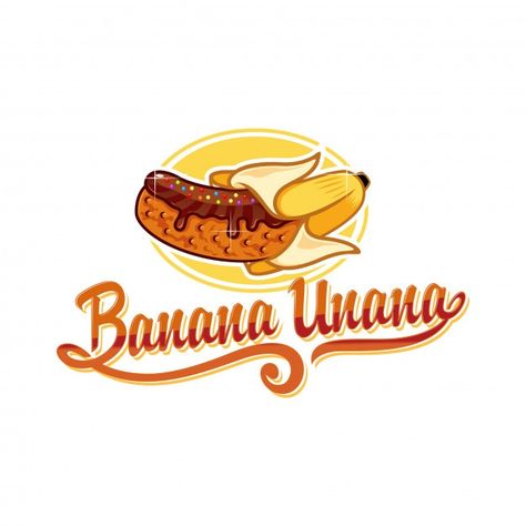 Banana cake logo | Premium Vector #Freepik #vector #background #logo #food #cake Logo Banana Roll, Banana Logo Design Ideas, Logo Design Makanan, Banana Crispy, Banana Nugget, Logo Banana, Banana Vector, Banana Logo, Banana Roll