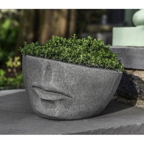 Campania International, Outdoor Garden Planters, French Limestone, Stone Statue, Stone Planters, Unique Planter, Contemporary Garden, Stone Statues, Small Planter