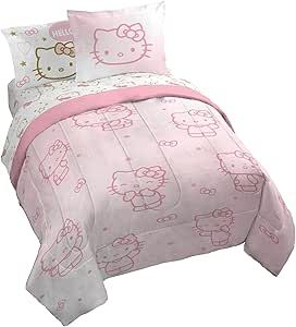 Saniro Bed, Brown Comforter Sets, Brown Comforter, Kids Comforter Sets, Queen Size Bed Sets, Hello Kitty Bed, Full Comforter Sets, Jacquard Bedding, Kids Comforters