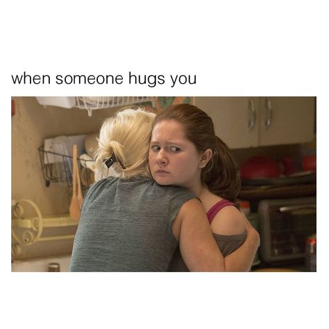 Awkward hugger Not A Hugger, Mom Memes, Bones Funny, When Someone, Dankest Memes, Funny Images, I Laughed, Funny Jokes, Funny Quotes