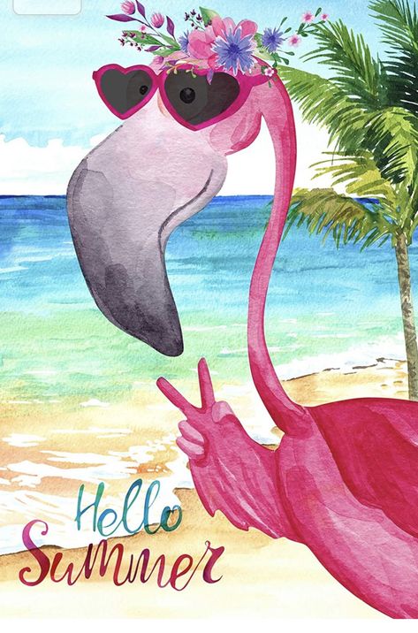 Flamingo With Sunglasses, Flamingos Quote, Summer Outdoor Decor, Flamingo Bag, Summer Flamingo, Flamingo Garden, Summer Garden Flags, Flamingo Wallpaper, Garden Flag Stand