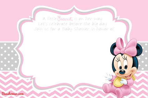 Download Now NEW! FREE Printable Mickey Mouse Baby Shower Invitation Template Minnie Mouse Baby Shower Invitations, Minnie Mouse Invitation Template, Cloud Invitation, Baby Shower Minnie Mouse, Minnie Mouse Invitation, Minnie Baby Shower, Mickey Invitations, Coed Baby Shower Invitations, Free Baby Shower Invitations