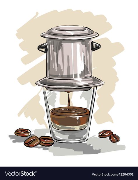 Vietnamese Coffee Illustration, Minion Room, Vietnam Coffee, Vietnam Culture, Coffee Illustrations, Books Vector, Coffee Infographic, Food Vector, Vietnam Food