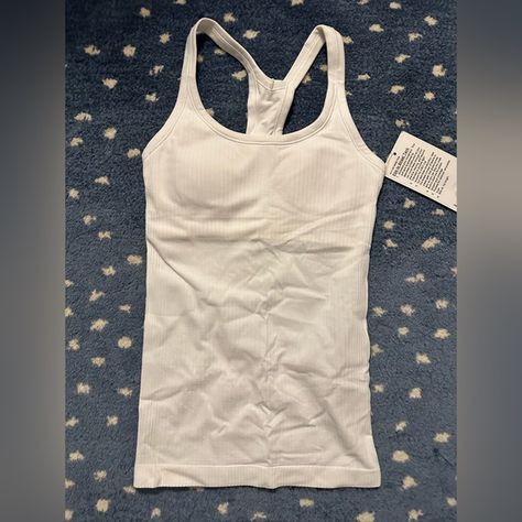 Lululemon Ebb to Street tank top in white (size 2) 7th Grade Outfits, Lululemon Ebb To Street Tank, Ebb To Street Tank, Lululemon Ebb To Street, Lululemon Outfits, Long Tank Tops, Tank Top Outfits, Travel Things, Long Tank