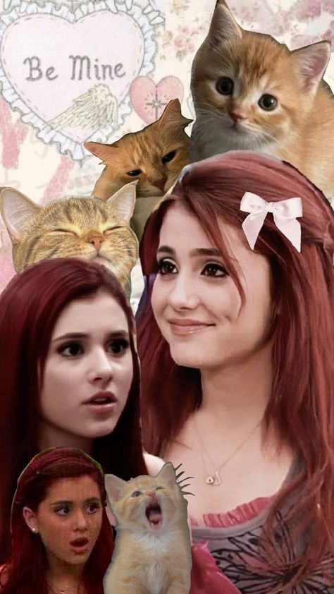 Cat Valentine. 🌹 #Catvalentine #catorange #coquette Valentine Coquette, Cat Valentine Wallpaper, Cat Valentine Aesthetic, Logan Reese, Valentine Aesthetic, Dan Schneider, Valentine Wallpaper, Tori Vega, Jade West